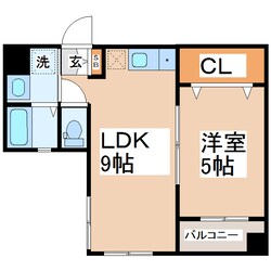 シエスタ坪井の物件間取画像